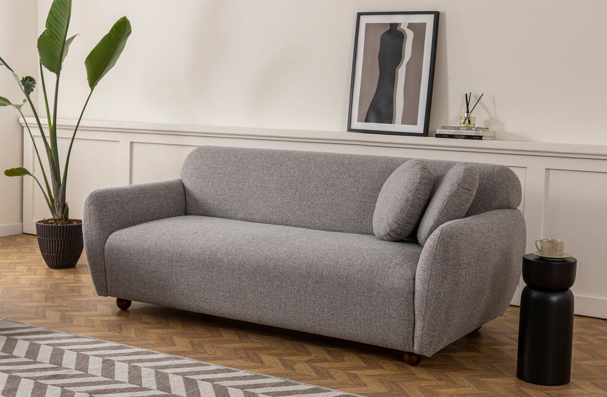 3-seater sofa eddy light gray