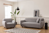 3-seater sofa eddy light gray