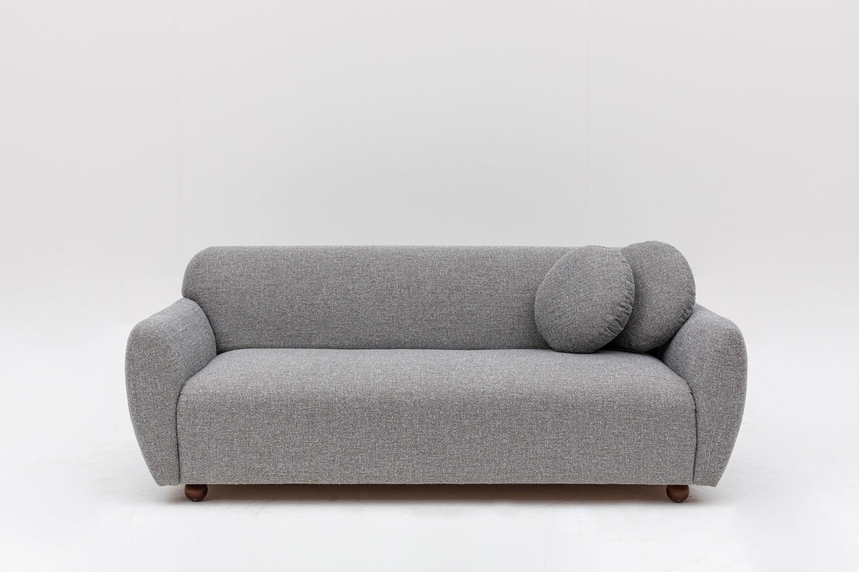 3-seater sofa eddy light gray