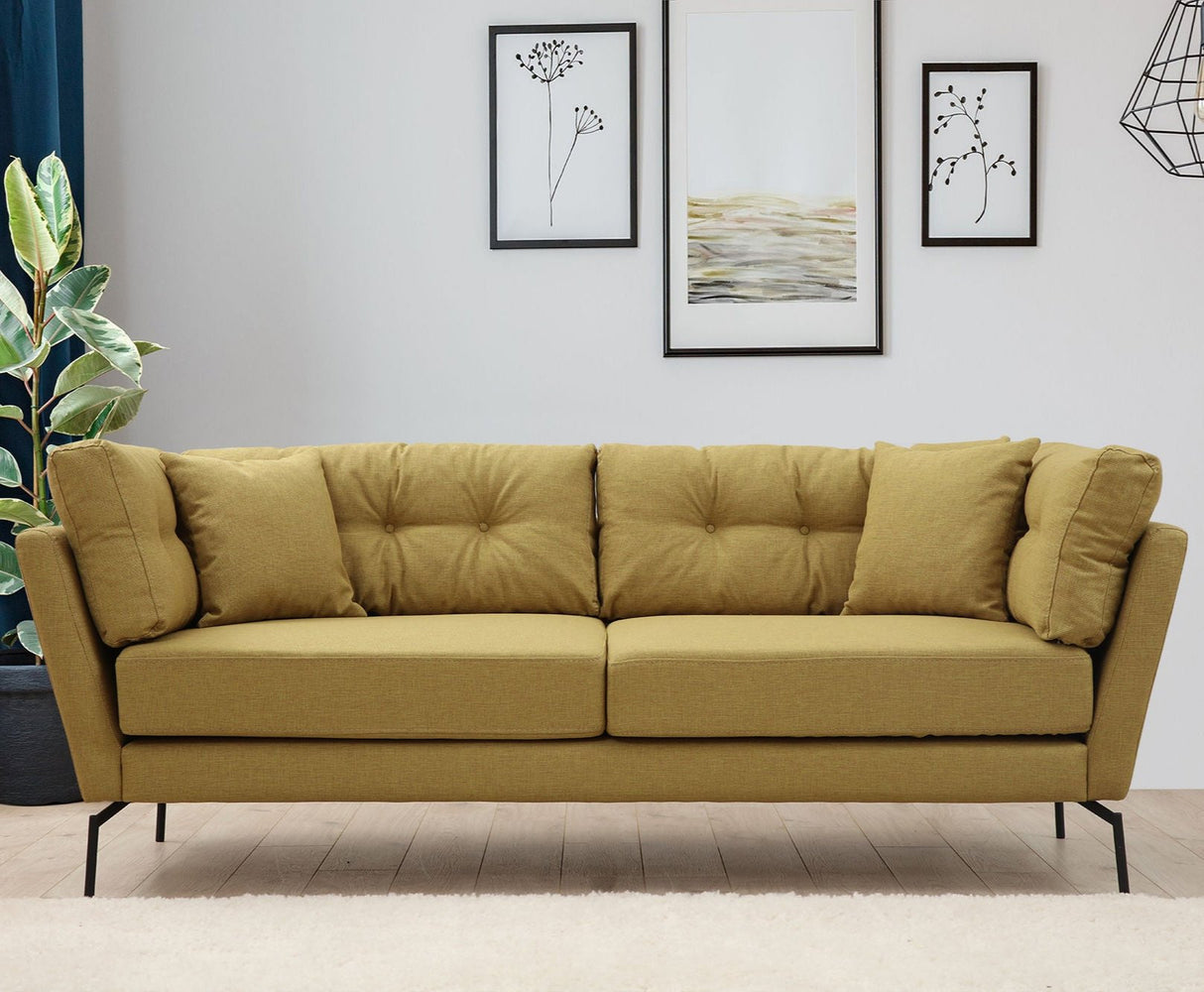 3-seater Bank Mapa ocher yellow