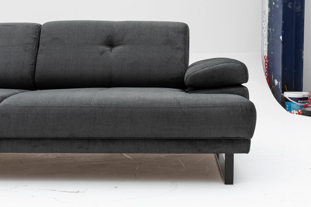 3-seater sofa bed Mustang Anthracite