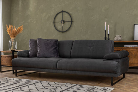 3-seater sofa bed Mustang Anthracite