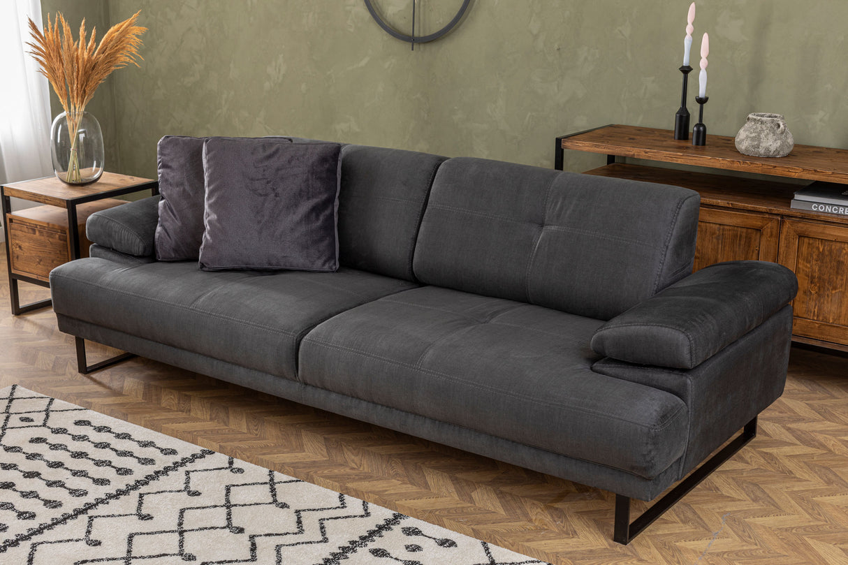 3-seater sofa bed Mustang Anthracite