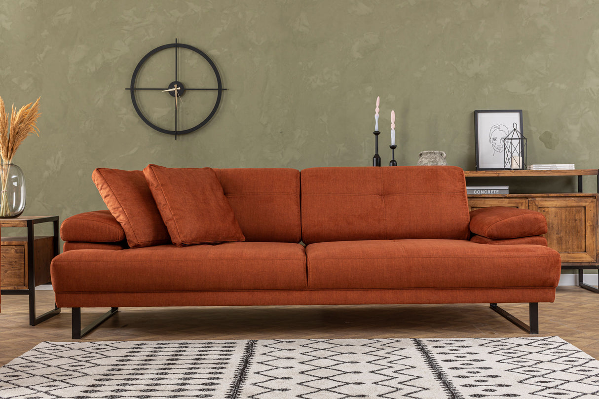 3-seater sofa bed Mustang Orange