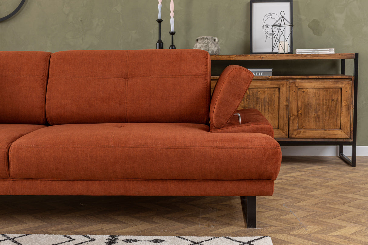 3-seater sofa bed Mustang Orange