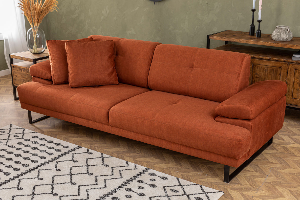 3-seater sofa bed Mustang Orange