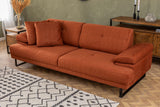 3-seater sofa bed Mustang Orange