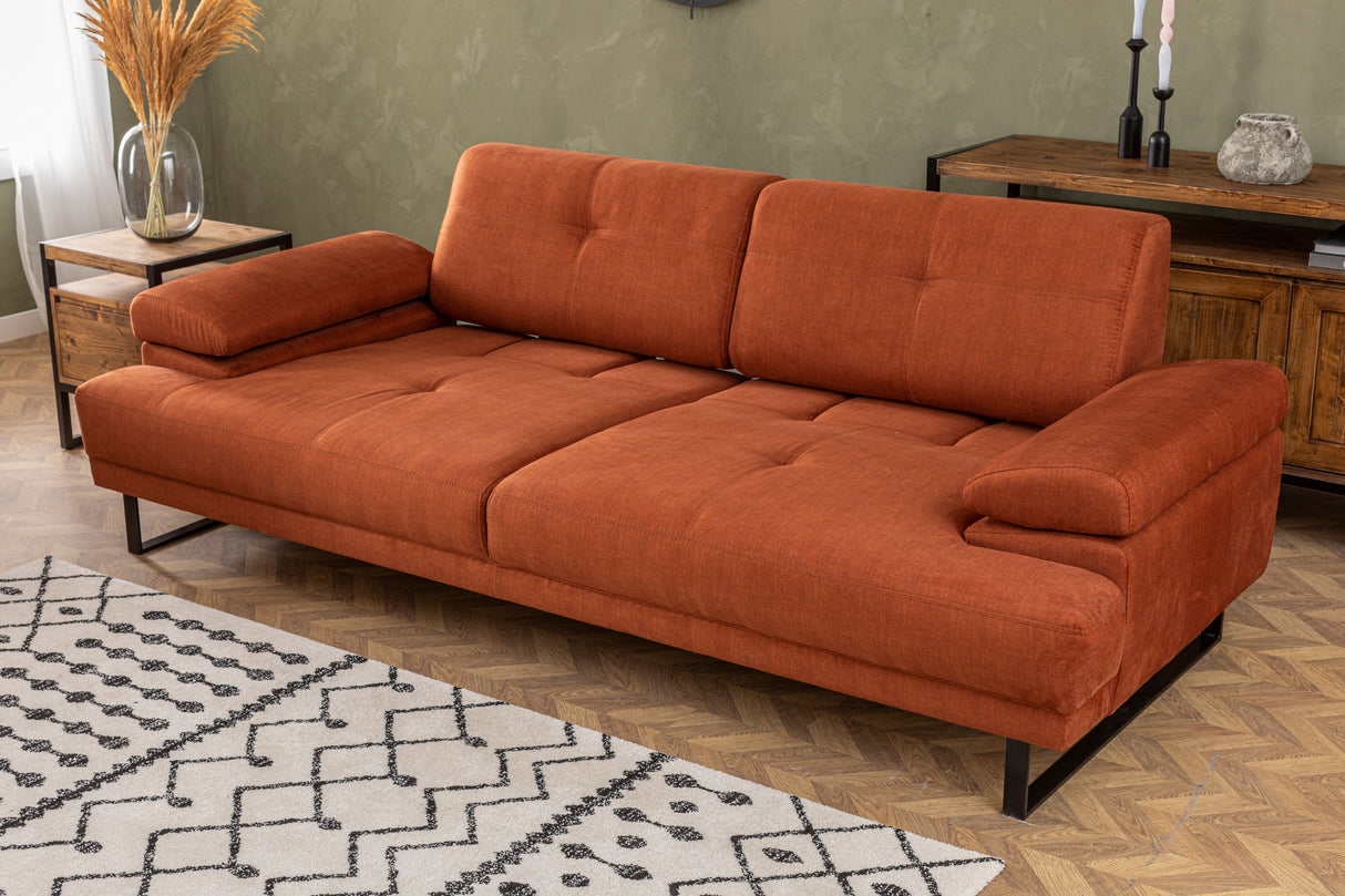 3-seater sofa bed Mustang Orange