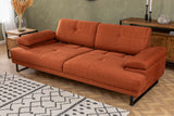 3-seater sofa bed Mustang Orange