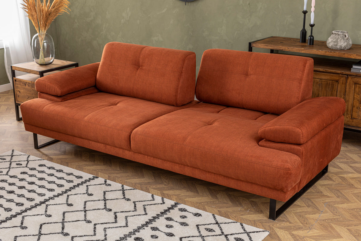 3-seater sofa bed Mustang Orange