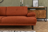 3-seater sofa bed Mustang Orange