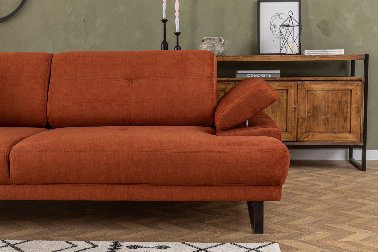 3-seater sofa bed Mustang Orange