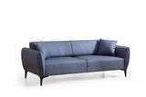 3-seater Bank Belissimo Blue