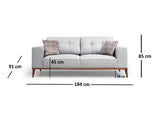 2-seater sofa bed Montana Gray