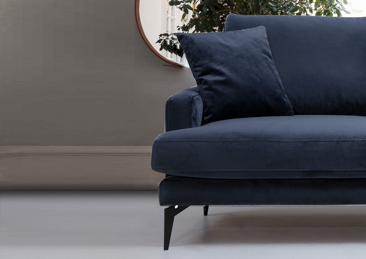 2-seater couch papira navy blue