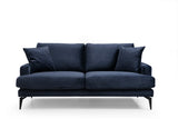 2-seater couch papira navy blue