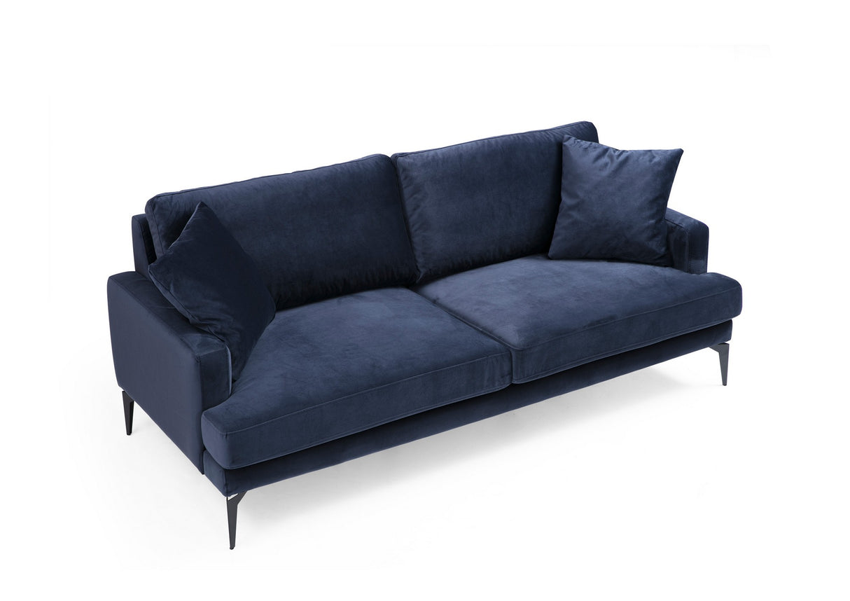 2-seater couch papira navy blue