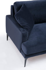 2-seater couch papira navy blue