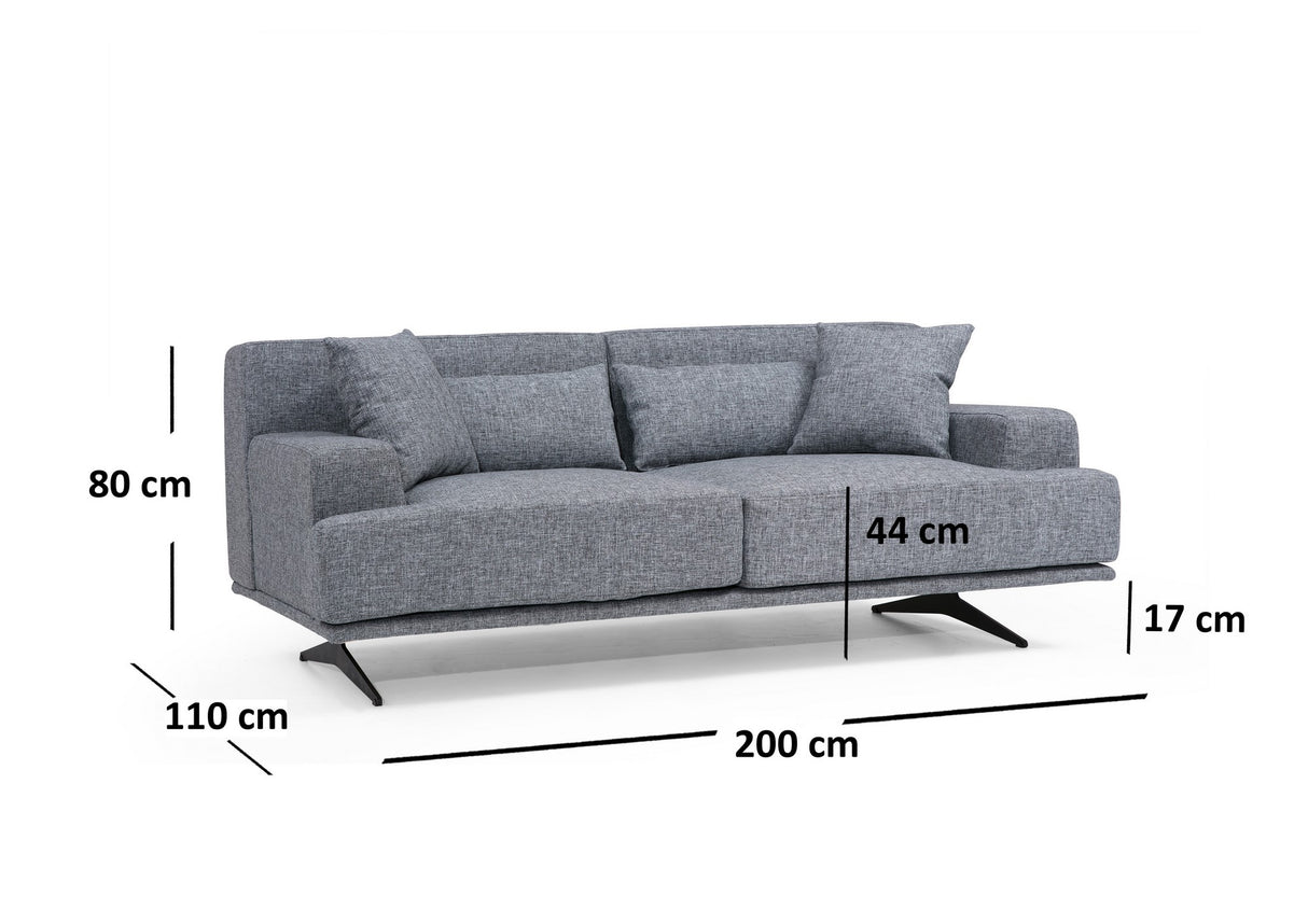 2.5-seater sofa bentley gray