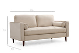 2-seater Bank Rome Beige