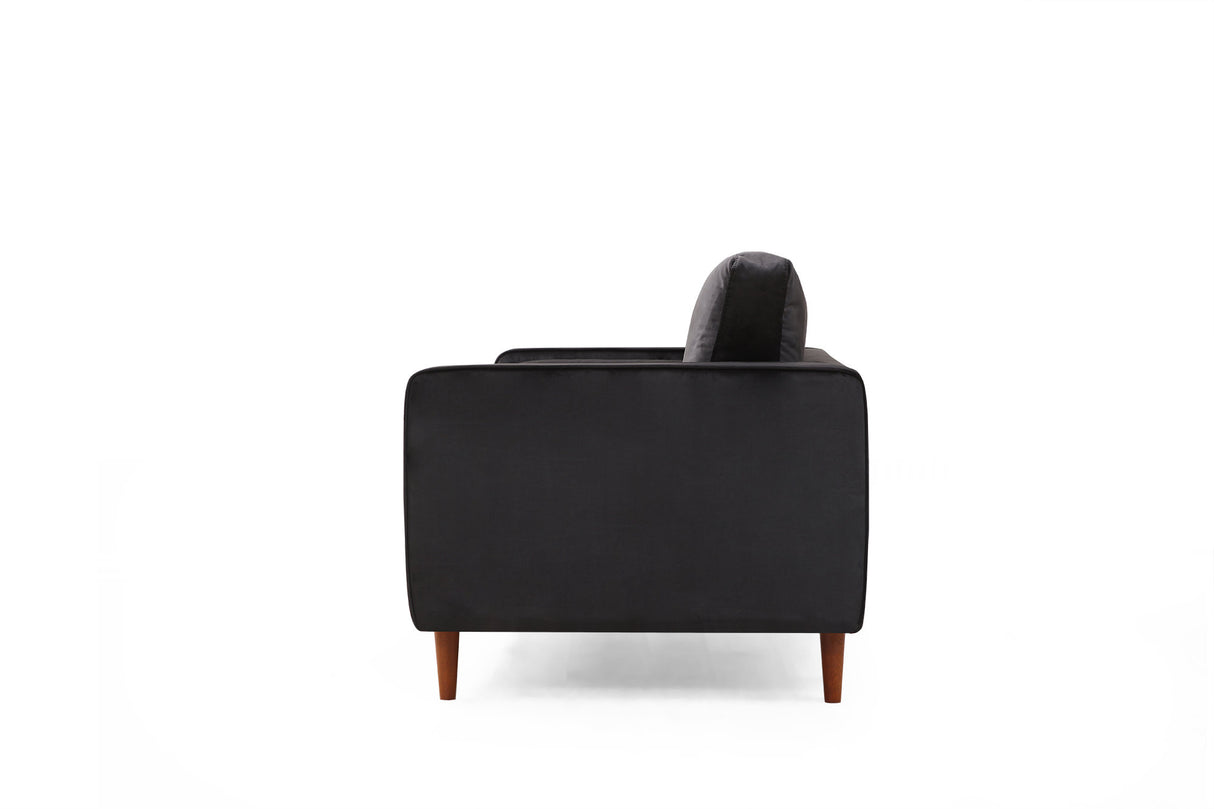 2-seater sofa rome black oak