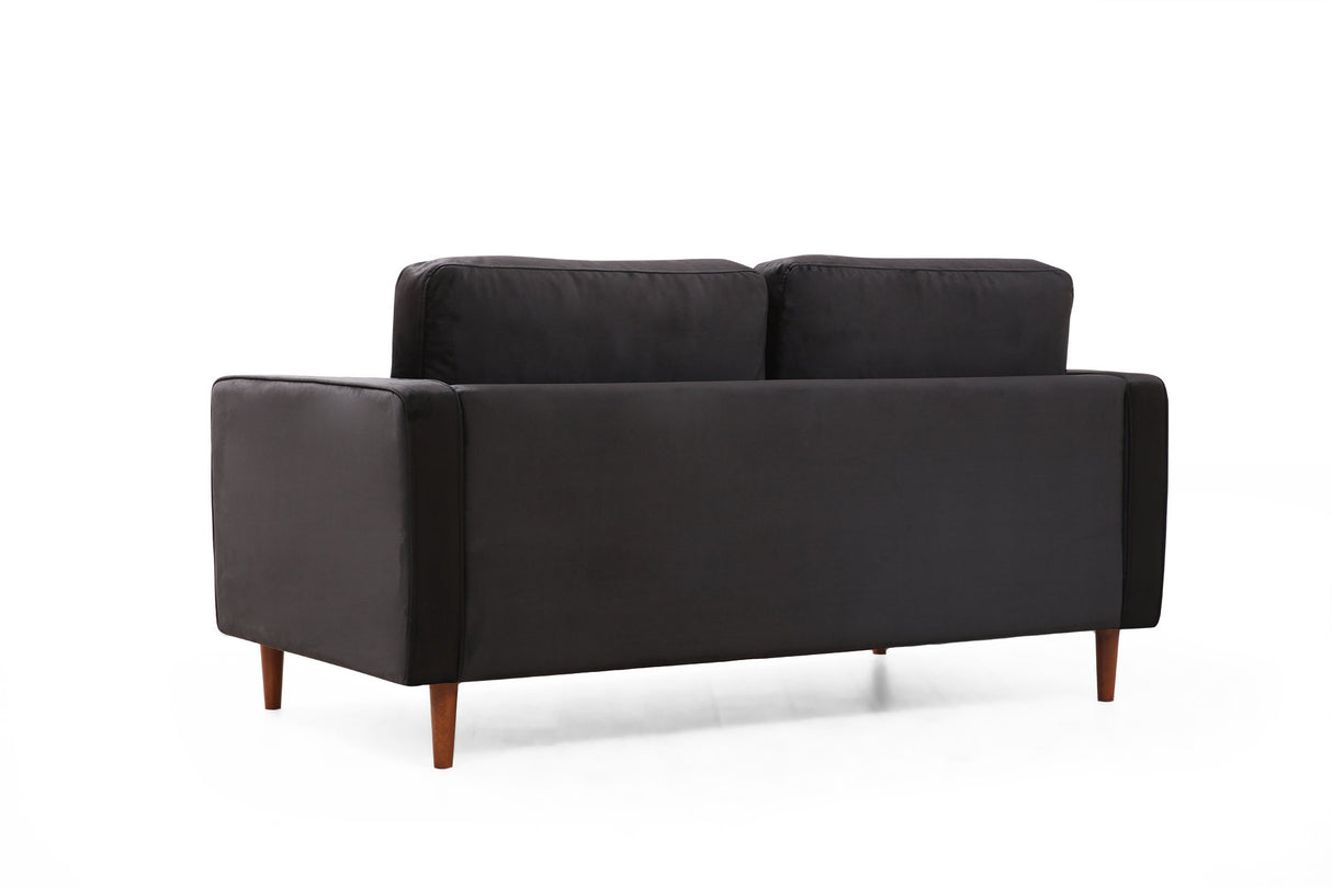 2-seater sofa rome black oak