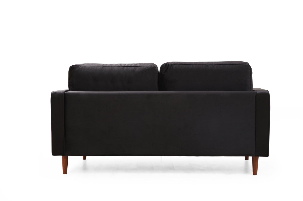 2-seater sofa rome black oak