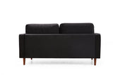 2-seater sofa rome black oak