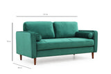 2-seater Bank Rome Green