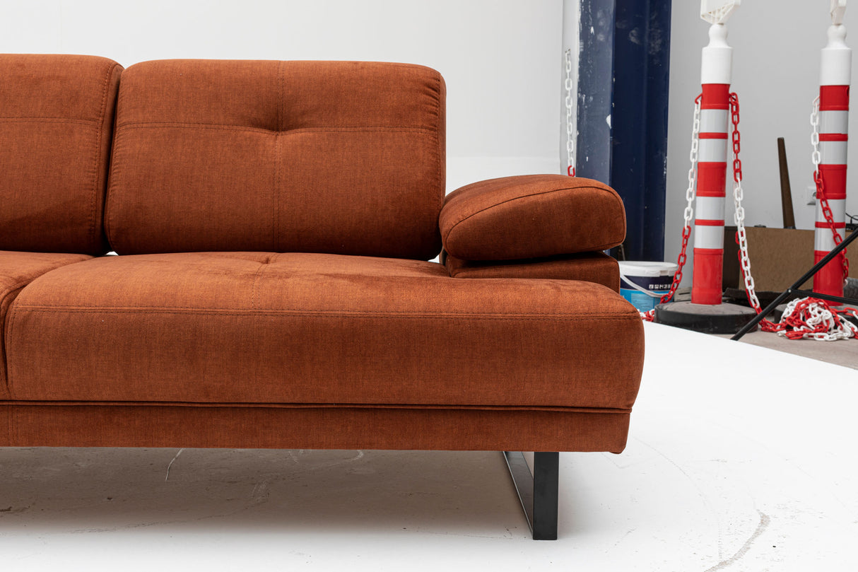 2-seater sofa bed Mustang Orange