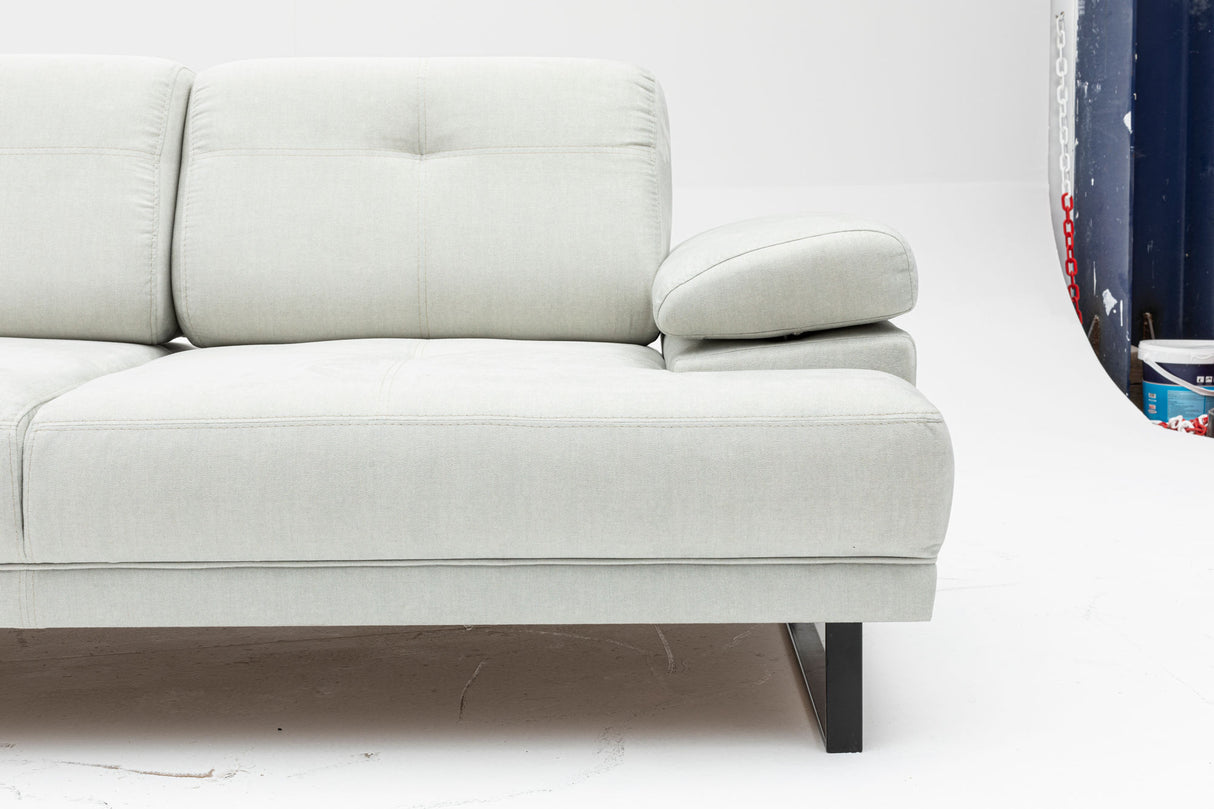 2-seater sofa bed Mustang white