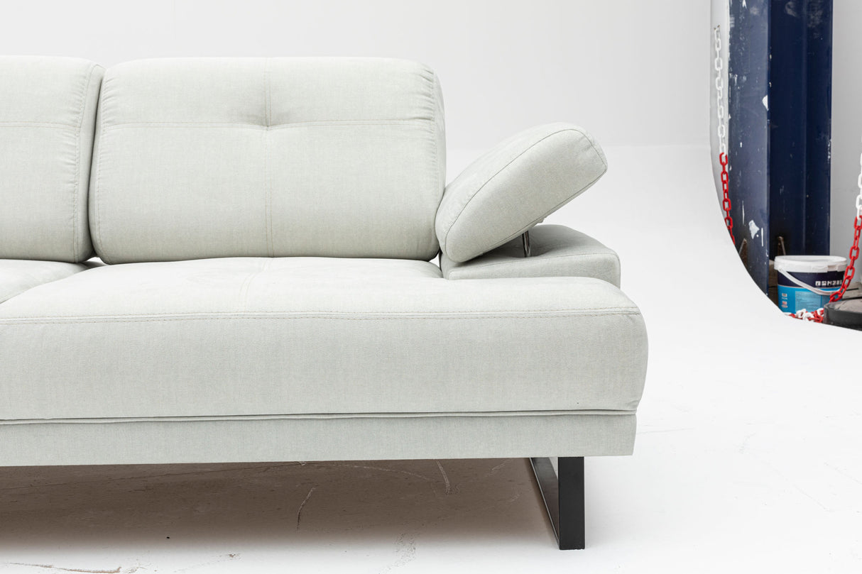 2-seater sofa bed Mustang white