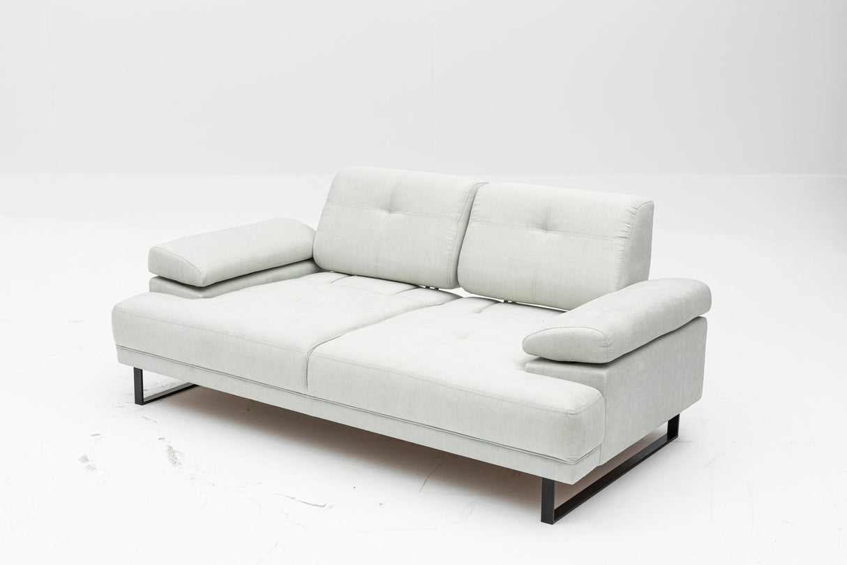 2-seater sofa bed Mustang white