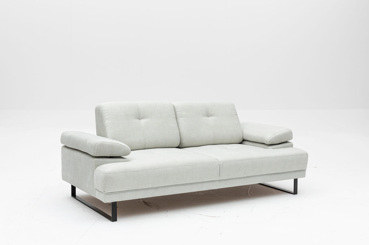 2-seater sofa bed Mustang white