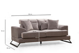 2-seater sofa frido light gray