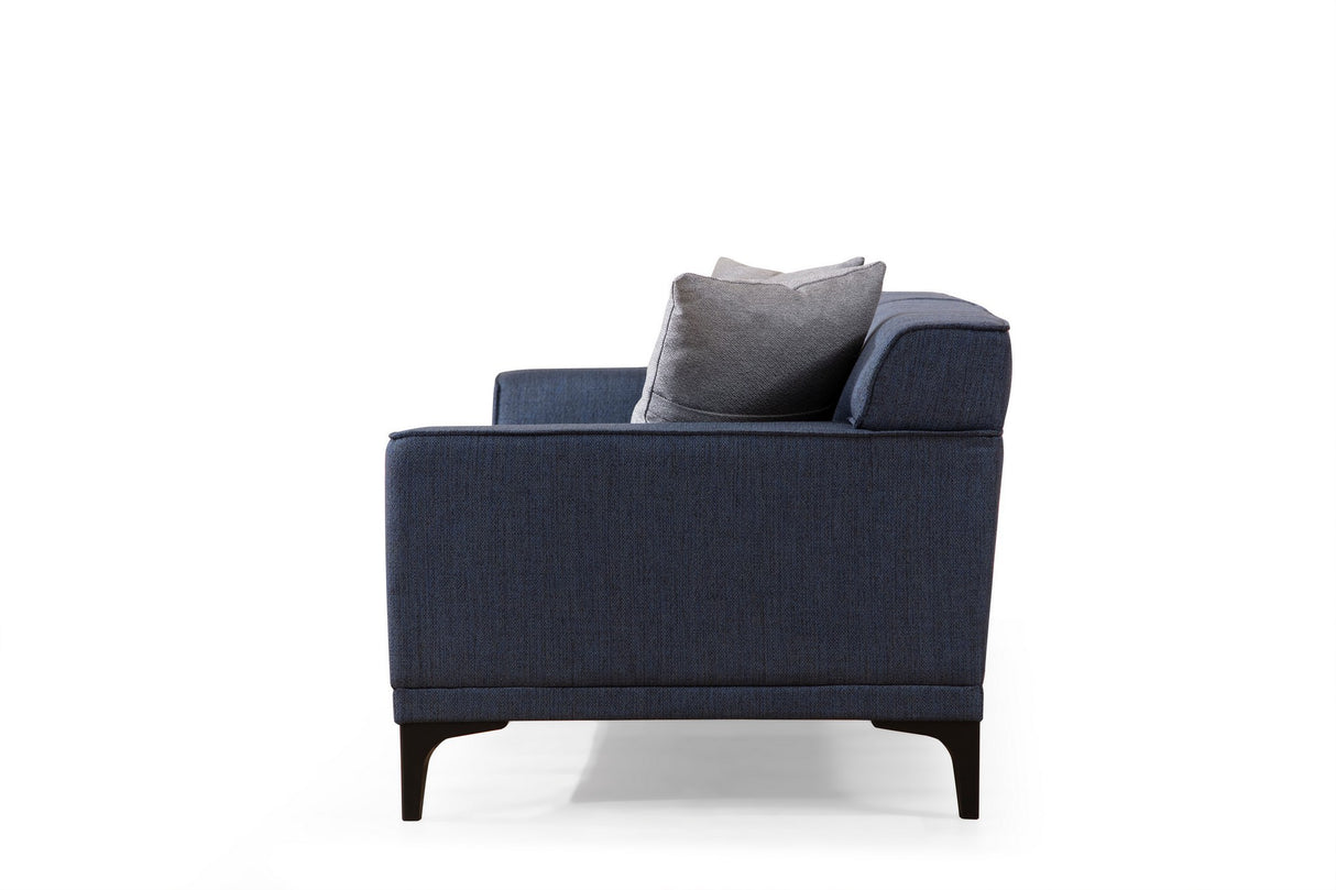 3-seater Bank Petra Blue