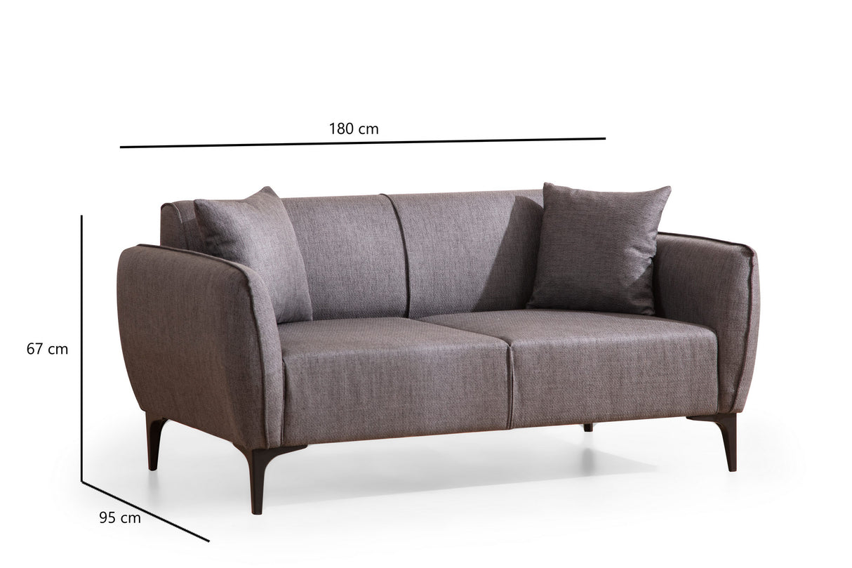 2-seater sofa Belissimo Dark Gray