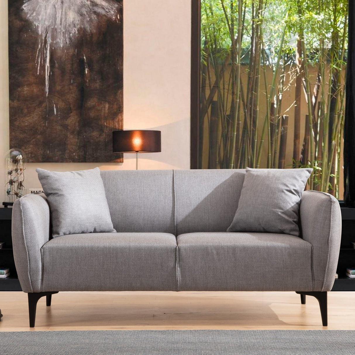 2-seater Bank Belissimo Gray