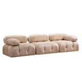 Modular Bank 3-seater Bubble Velvet Beige