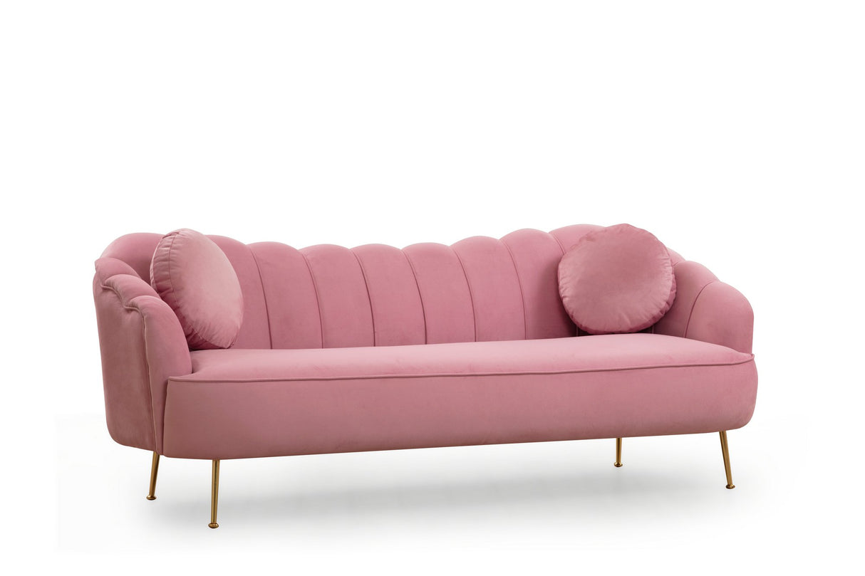 3-seater Bank Istiridye Dusty Rose