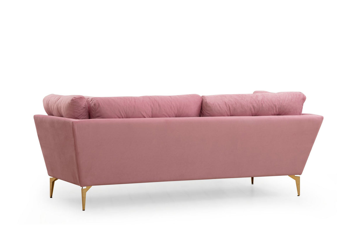 3-seater Bank Mapa Dusty Rose