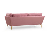 3-seater Bank Mapa Dusty Rose