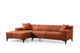 Corner sofa on the left Petra Orange