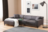 Corner sofa on the left Petra Anthracite