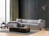 Corner sofa on the left Petra light gray