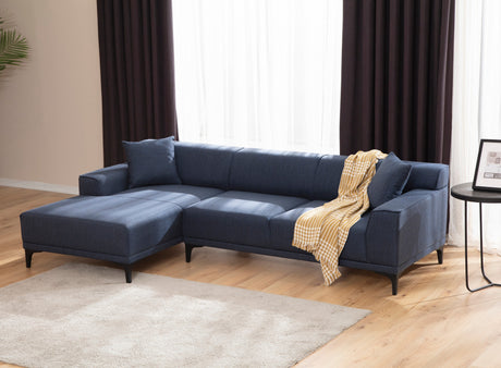 Corner sofa on the left Petra Blue