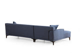 Corner sofa on the left Petra Blue