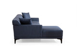 Corner sofa on the left Petra Blue