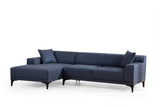 Corner sofa on the left Petra Blue