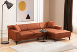 Corner sofa on the right Petra Orange